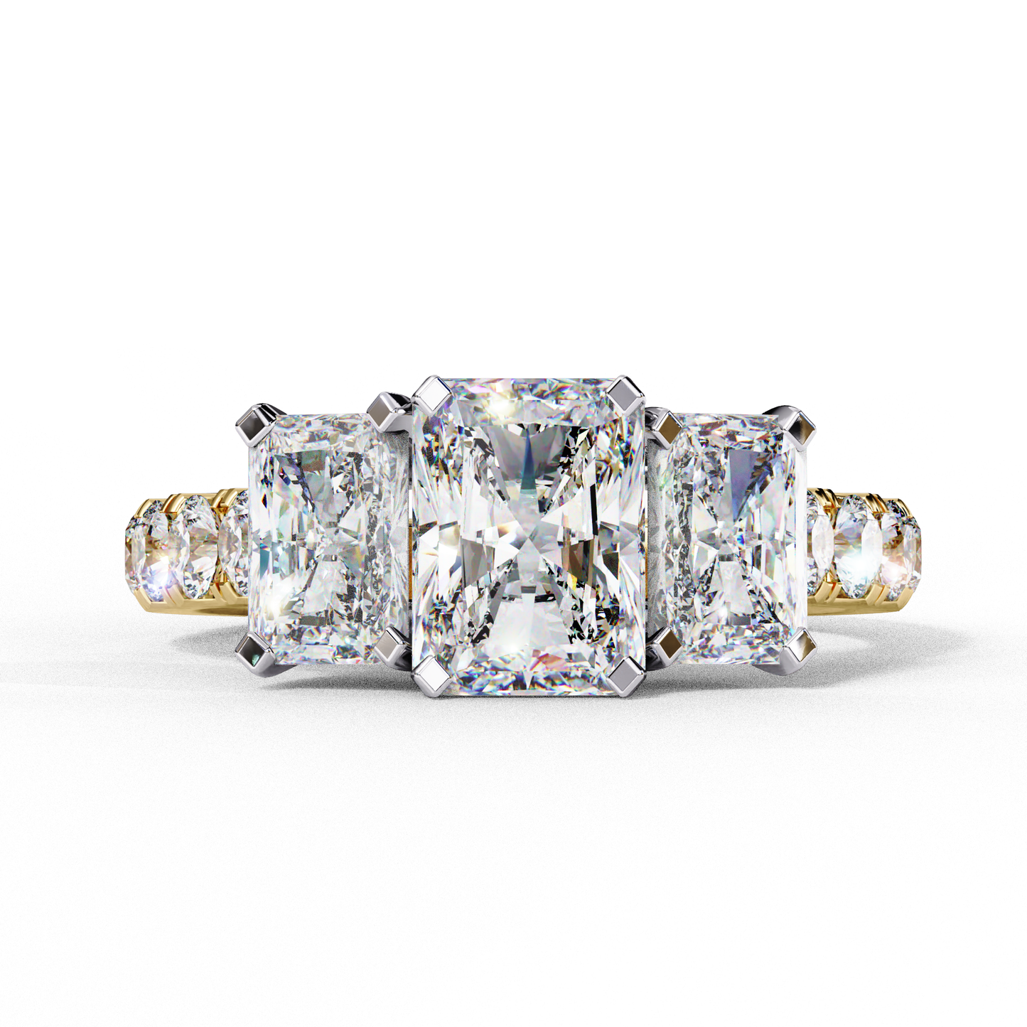 Tripple Radiance 1.21 Ct Centre Solitaire Ring