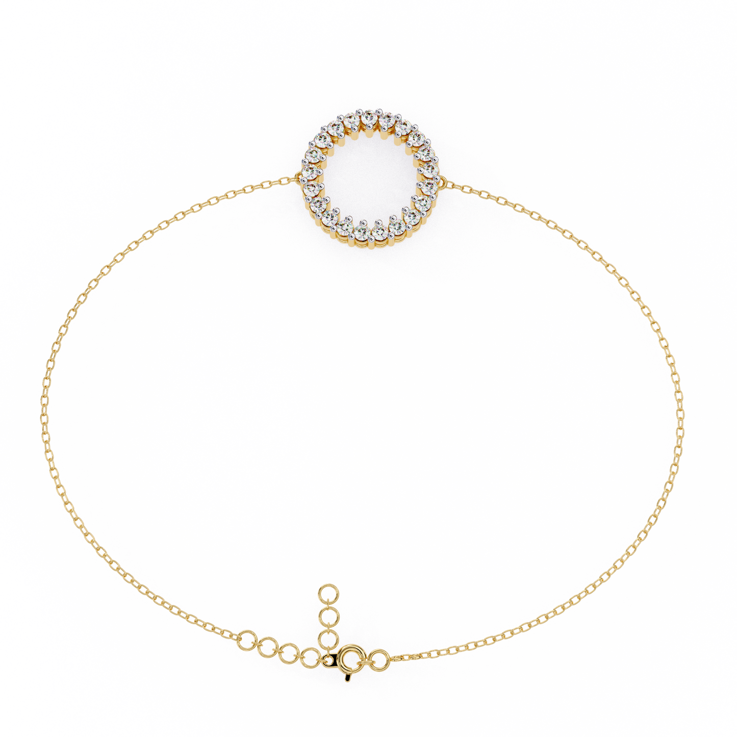Diamond Circle Kids chain Bracelet