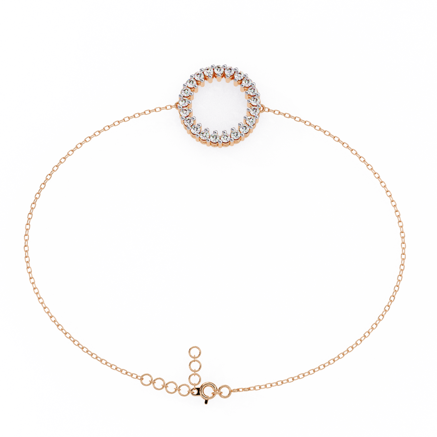 Diamond Circle Kids chain Bracelet