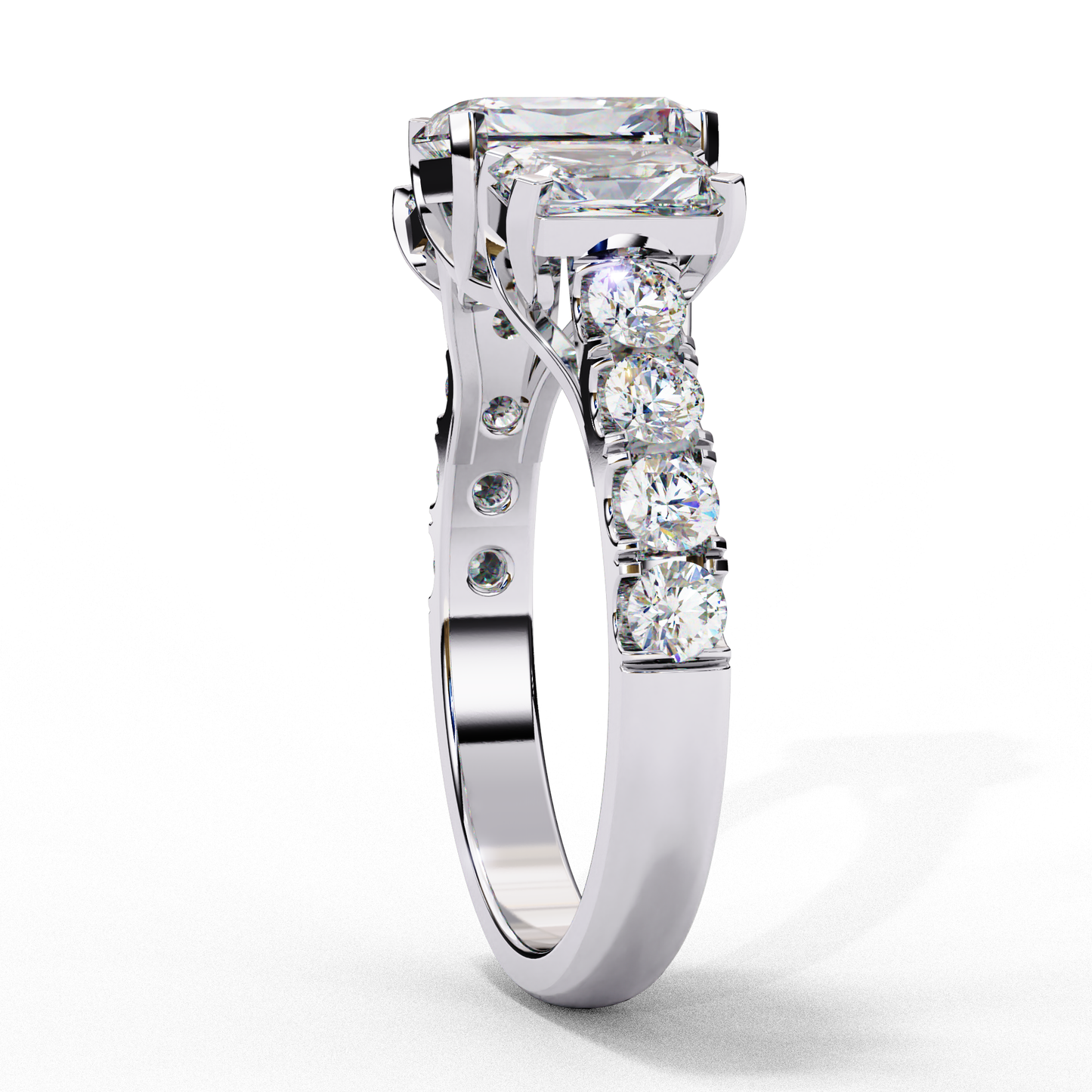 Tripple Radiance 1.21 Ct Centre Solitaire Ring