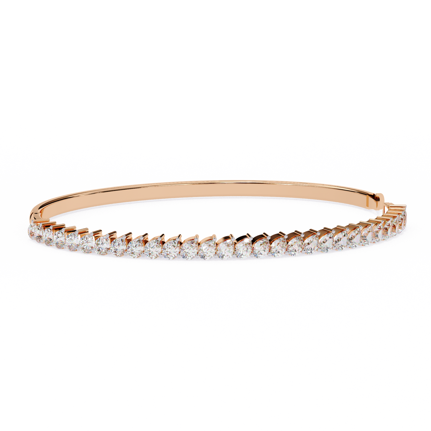 14 Pointer Pear Trail Diamond Kada Bracelet