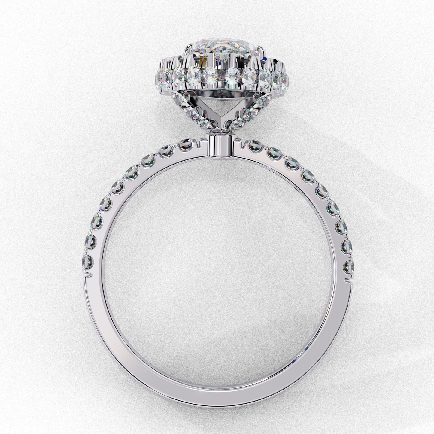 Mia Marquise Halo Solitaire Ring