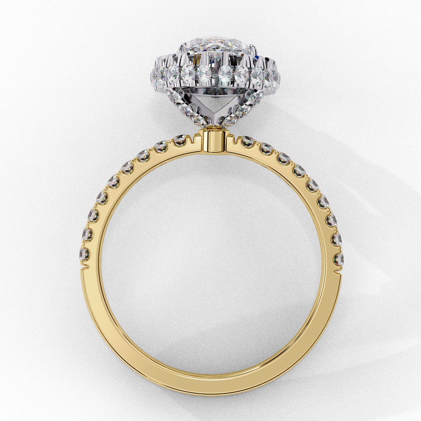 Mia Marquise Halo Solitaire Ring