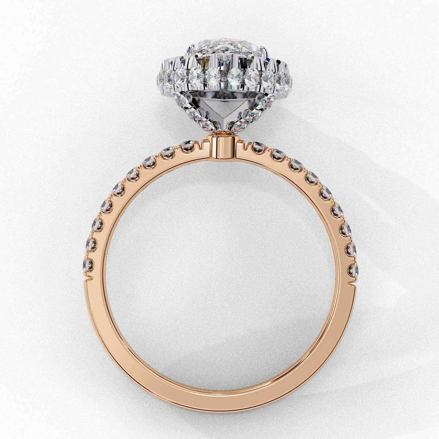 Mia Marquise Halo Solitaire Ring