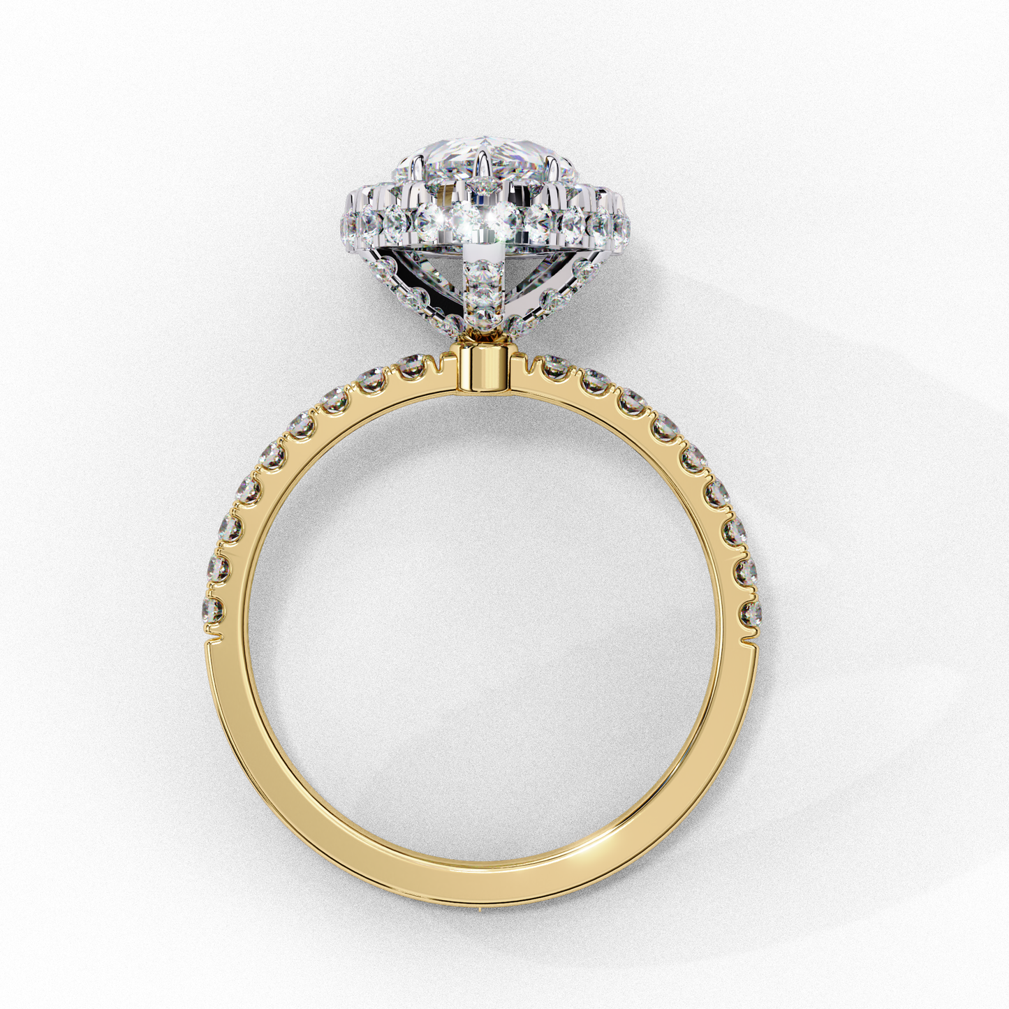 Tear Drop Pear 1.81 Ct Solitaire Ring