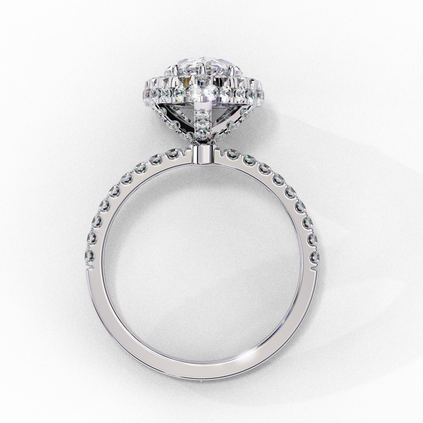 Tear Drop Pear 1.81 Ct Solitaire Ring