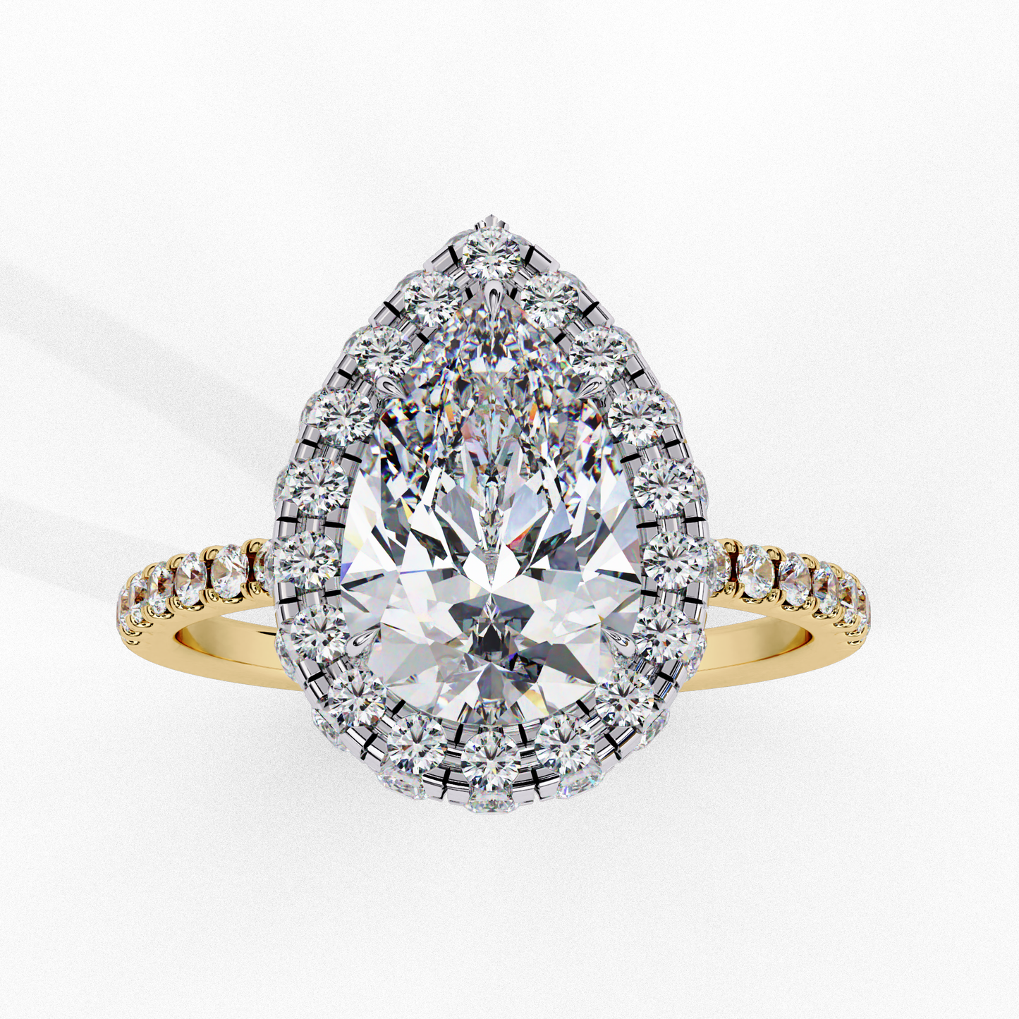 Tear Drop Pear 1.81 Ct Solitaire Ring