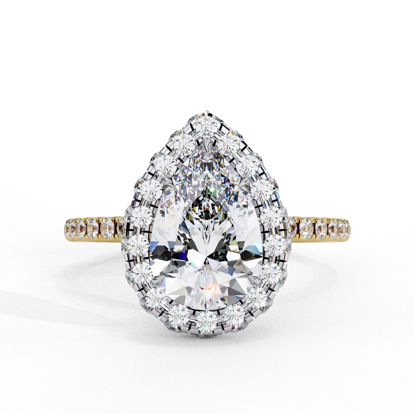 Tear Drop Pear 1.81 Ct Solitaire Ring