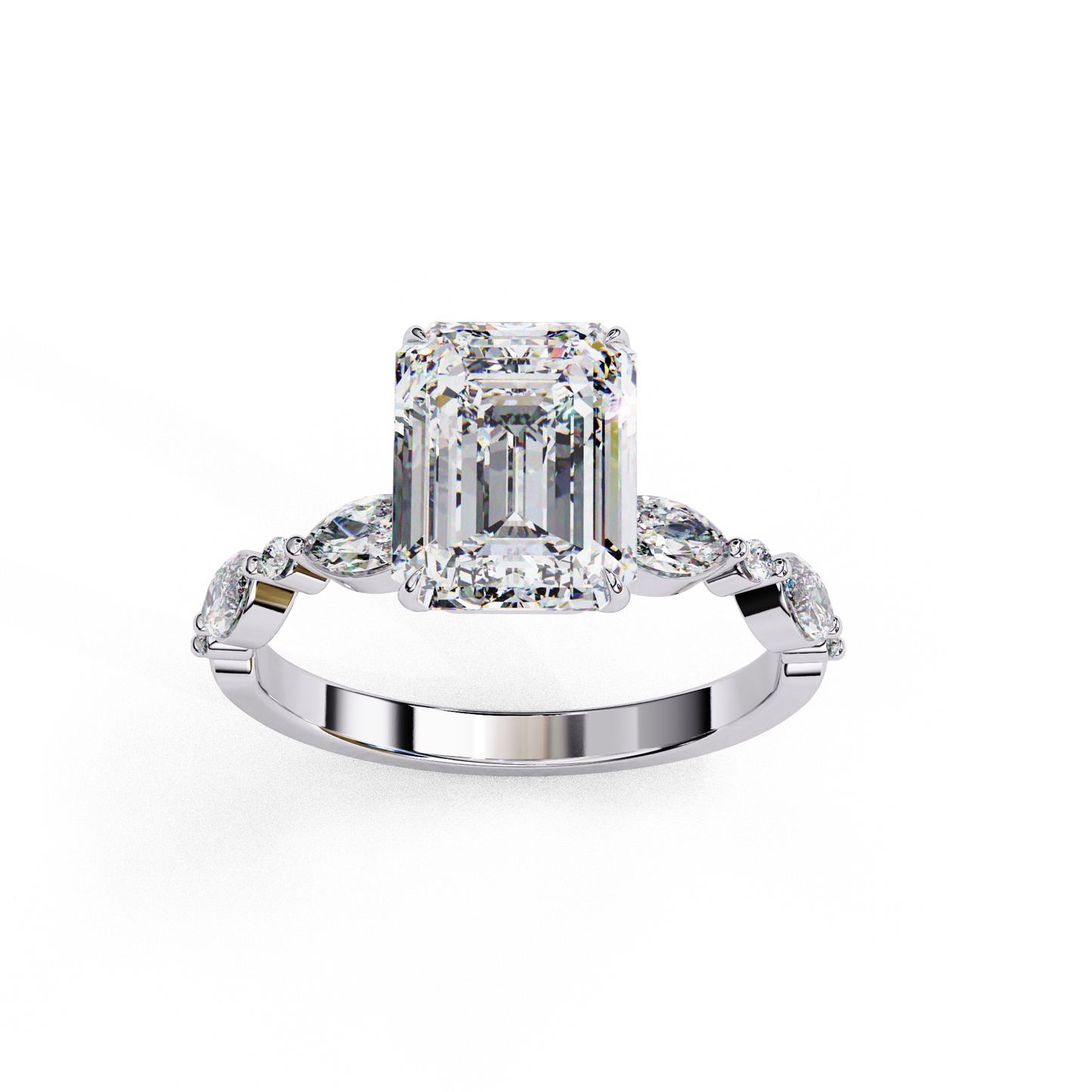 Eleganant Emerald Cut 2.08 Carat Solitaire Ring
