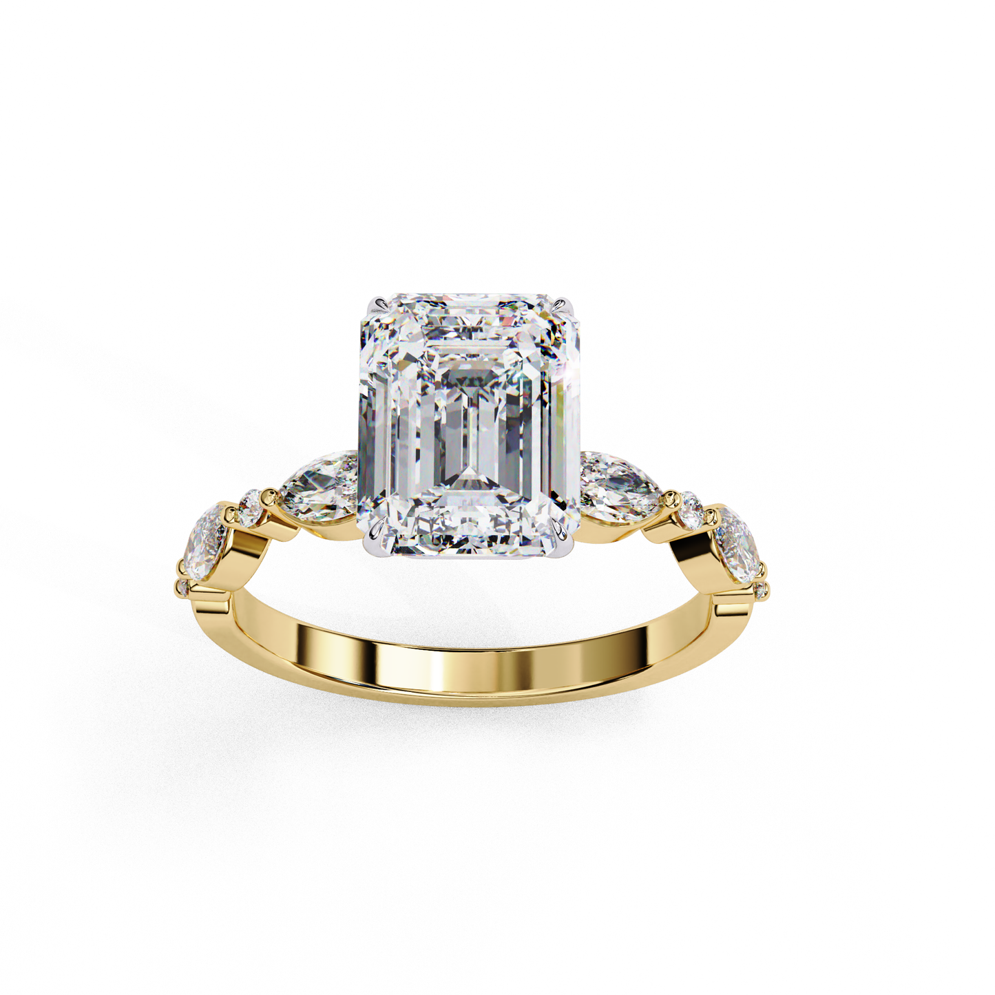 Eleganant Emerald Cut 2.08 Carat Solitaire Ring