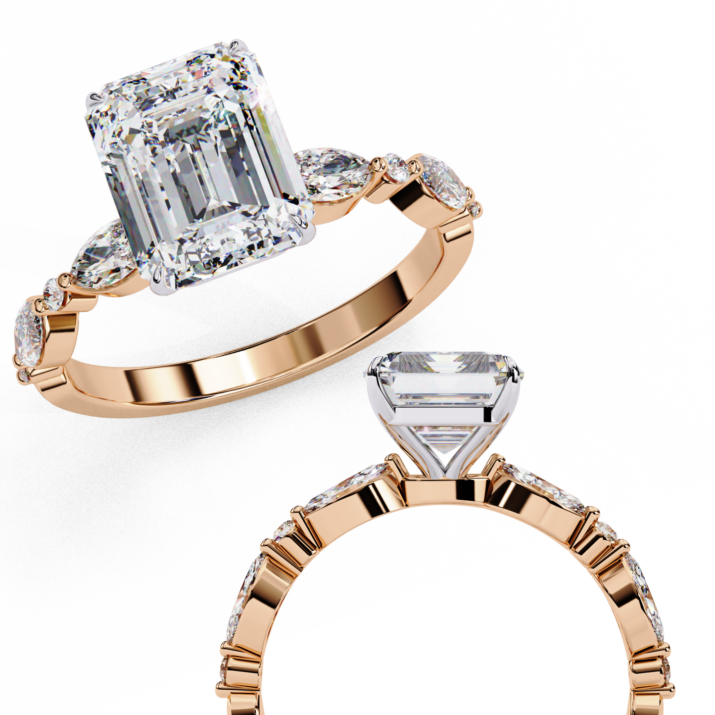 Eleganant Emerald Cut 2.08 Carat Solitaire Ring