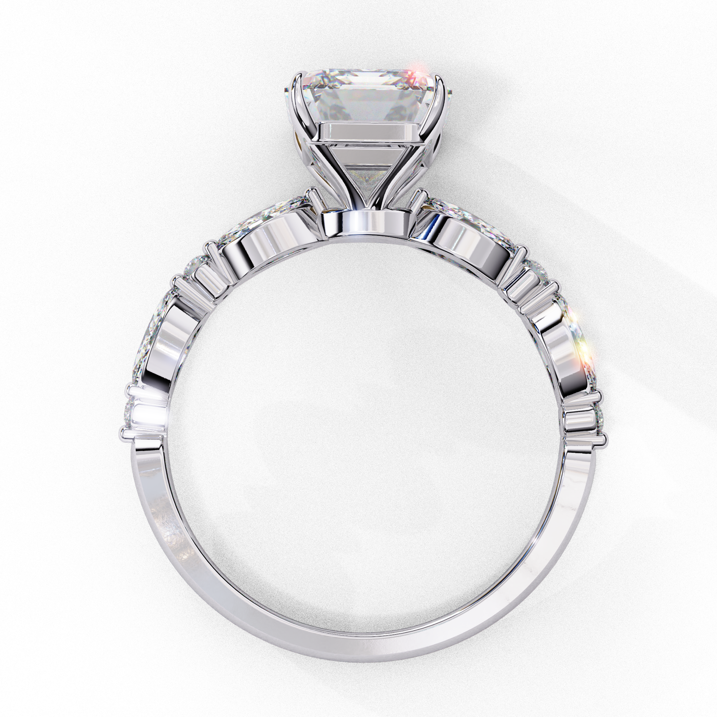 Eleganant Emerald Cut 2.08 Carat Solitaire Ring