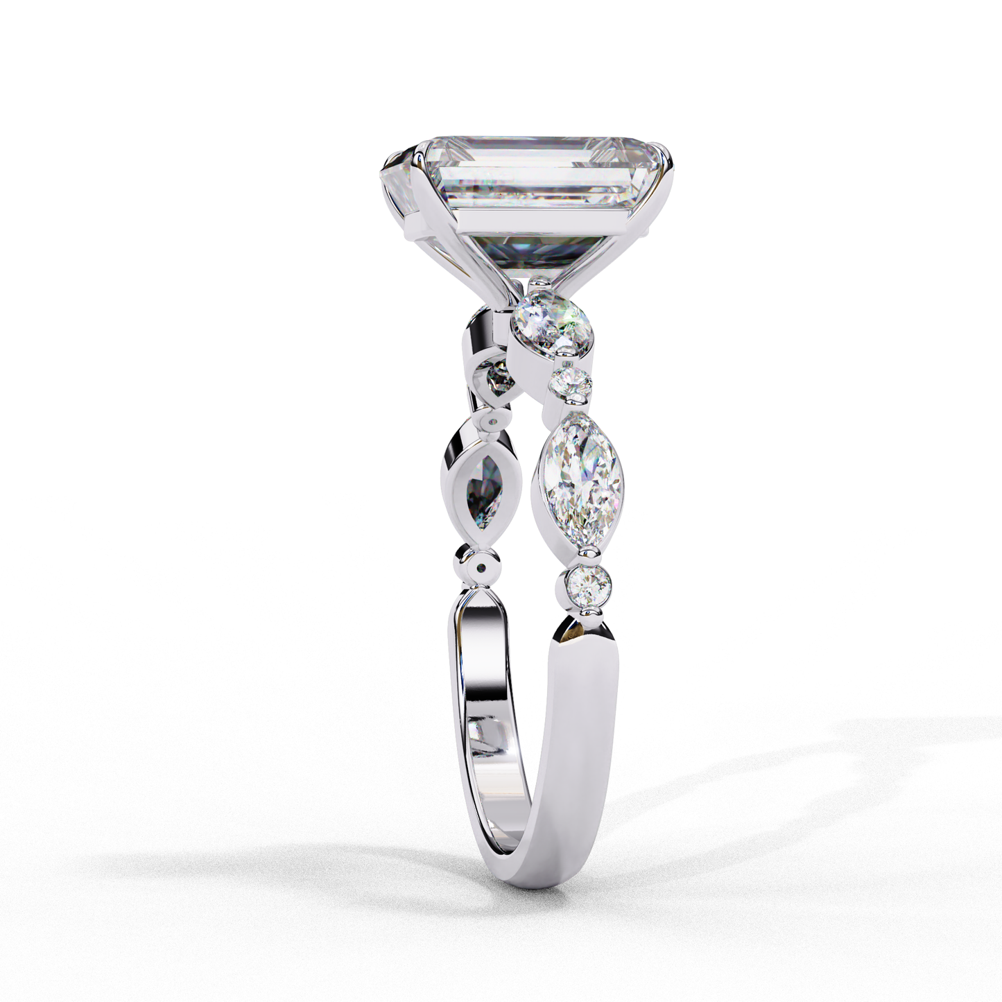 Eleganant Emerald Cut 2.08 Carat Solitaire Ring