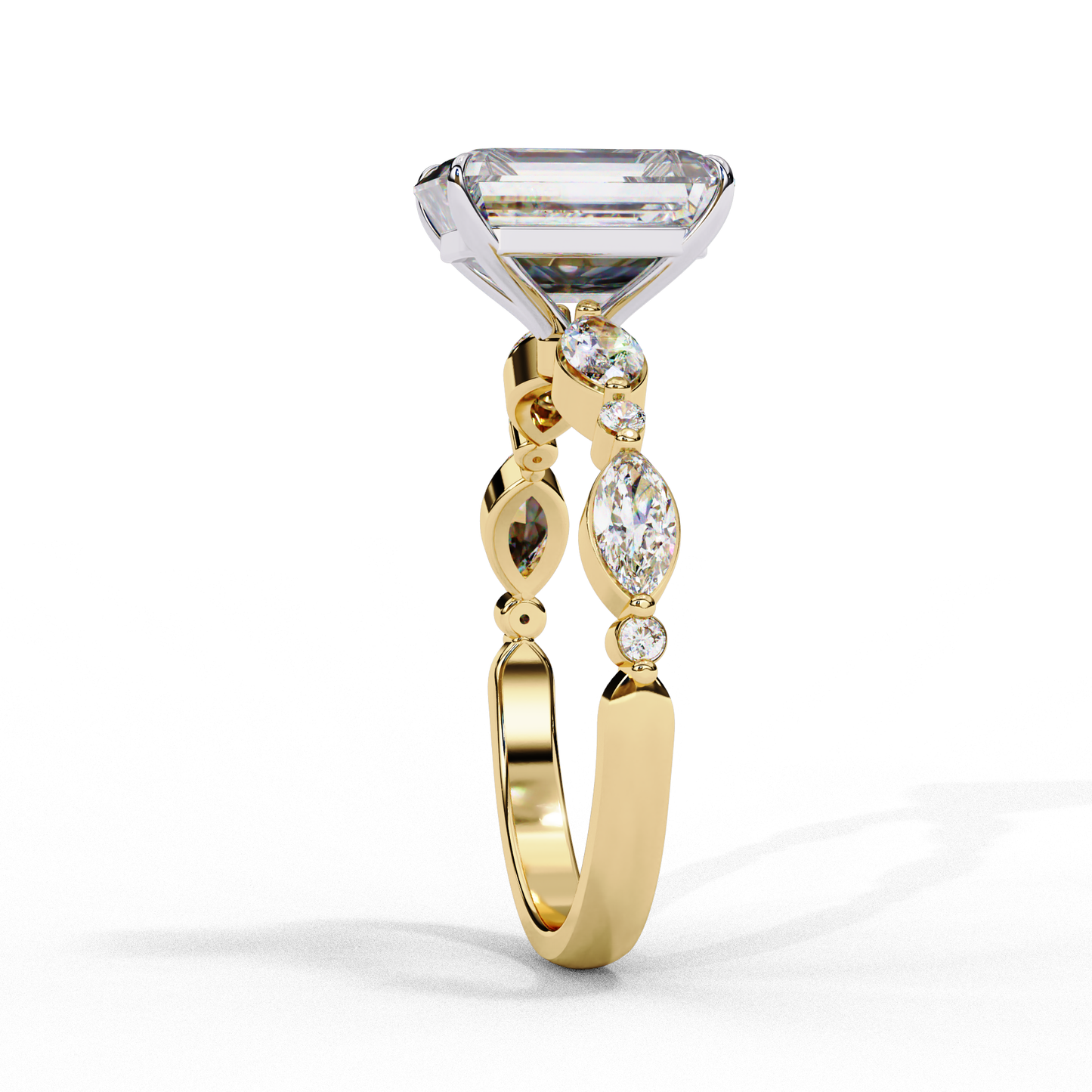 Eleganant Emerald Cut 2.08 Carat Solitaire Ring