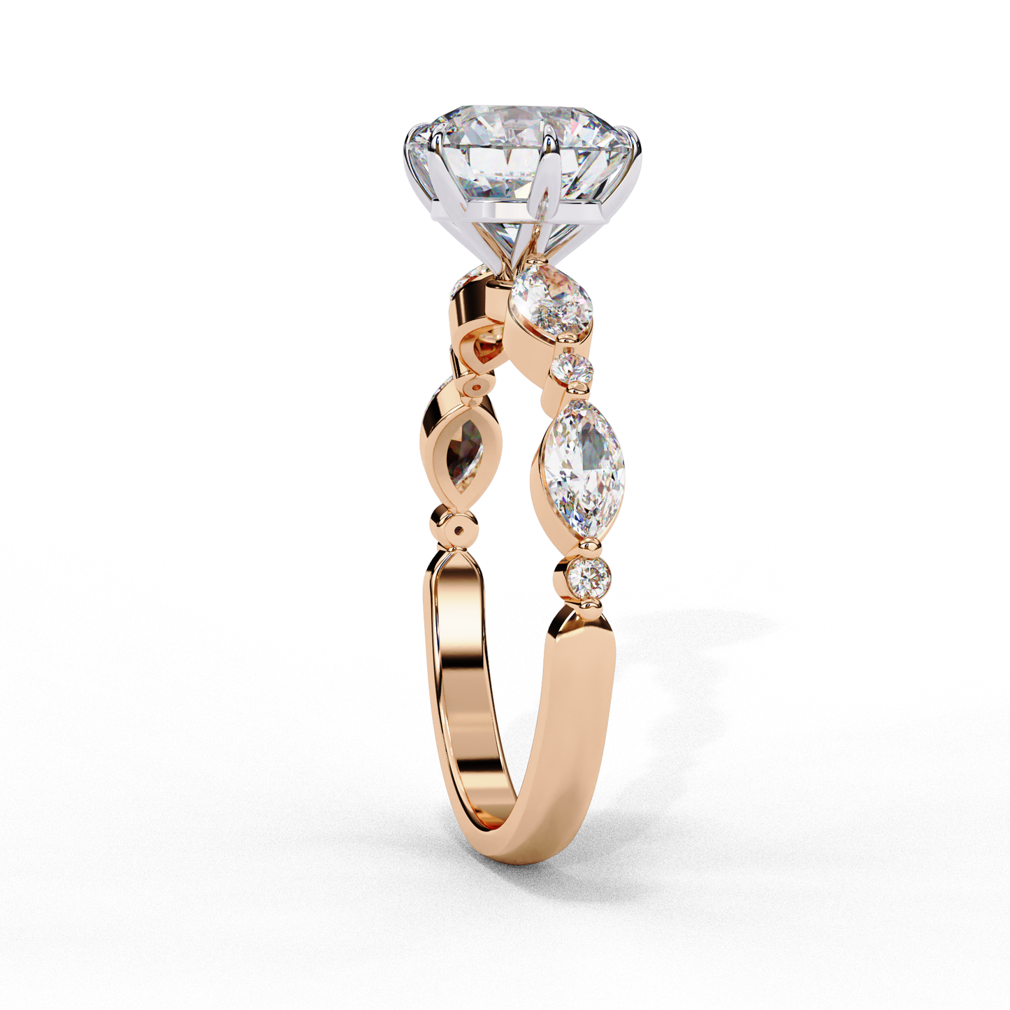 Soul Solitare Round Engagement Ring