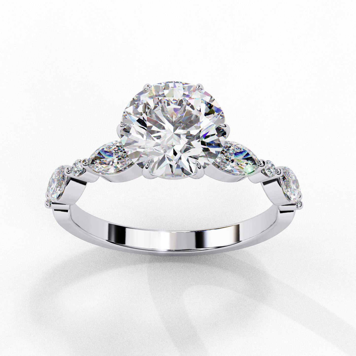 Soul Solitare Round Engagement Ring