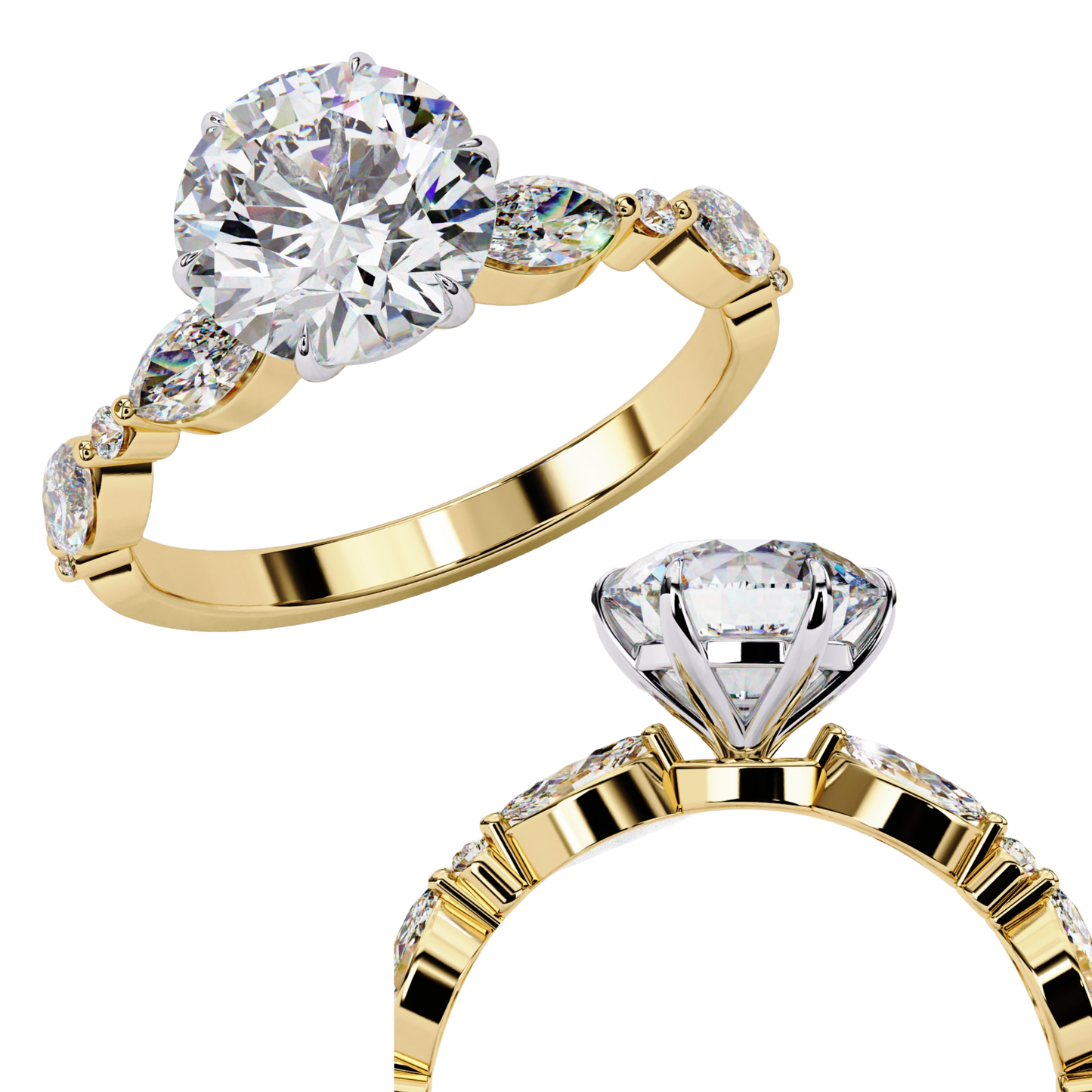 Soul Solitare Round Engagement Ring