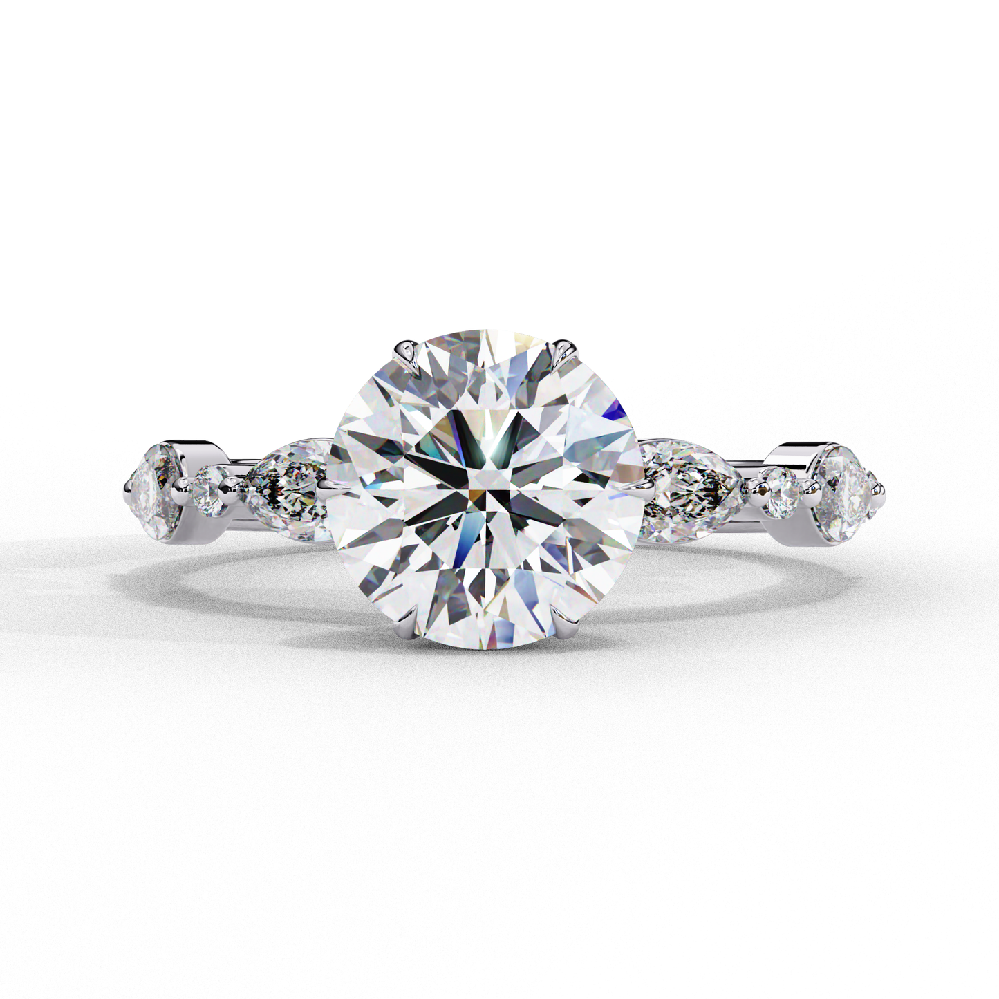 Soul Solitare Round Engagement Ring