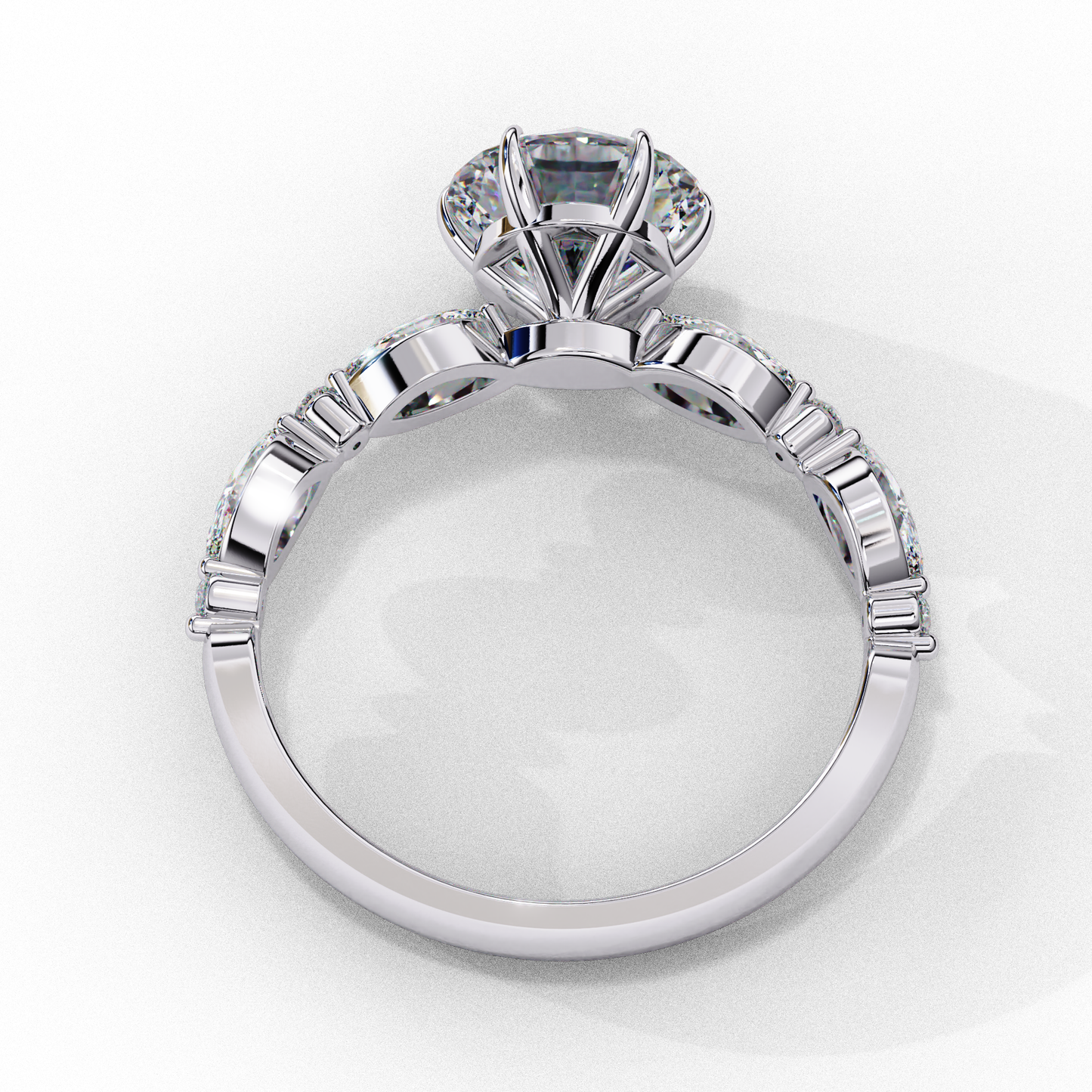 Soul Solitare Round Engagement Ring