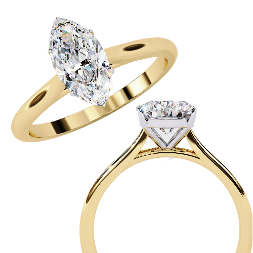Daily Bling Marquise Solitaire Ring