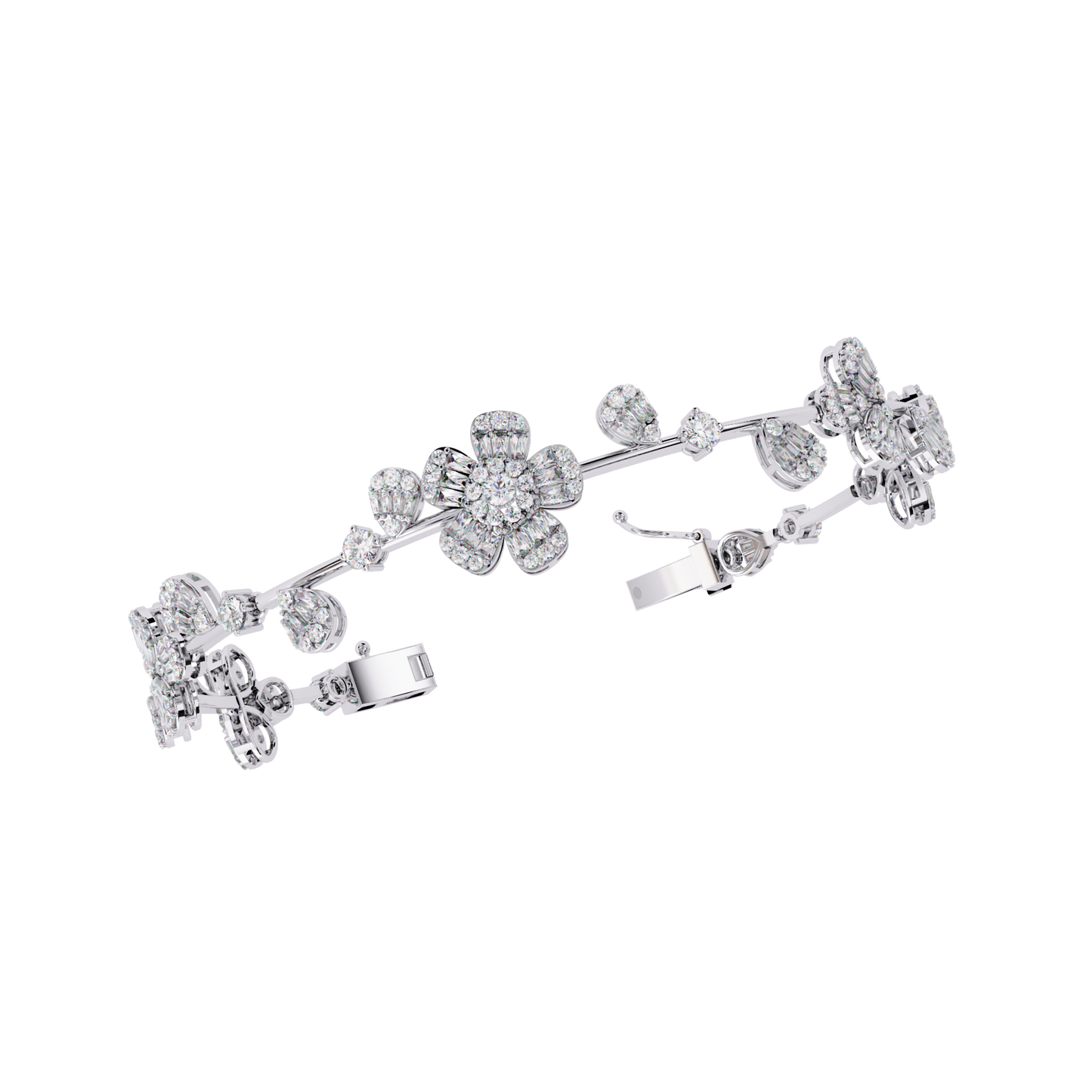 Golden Rose Diamond Bracelet