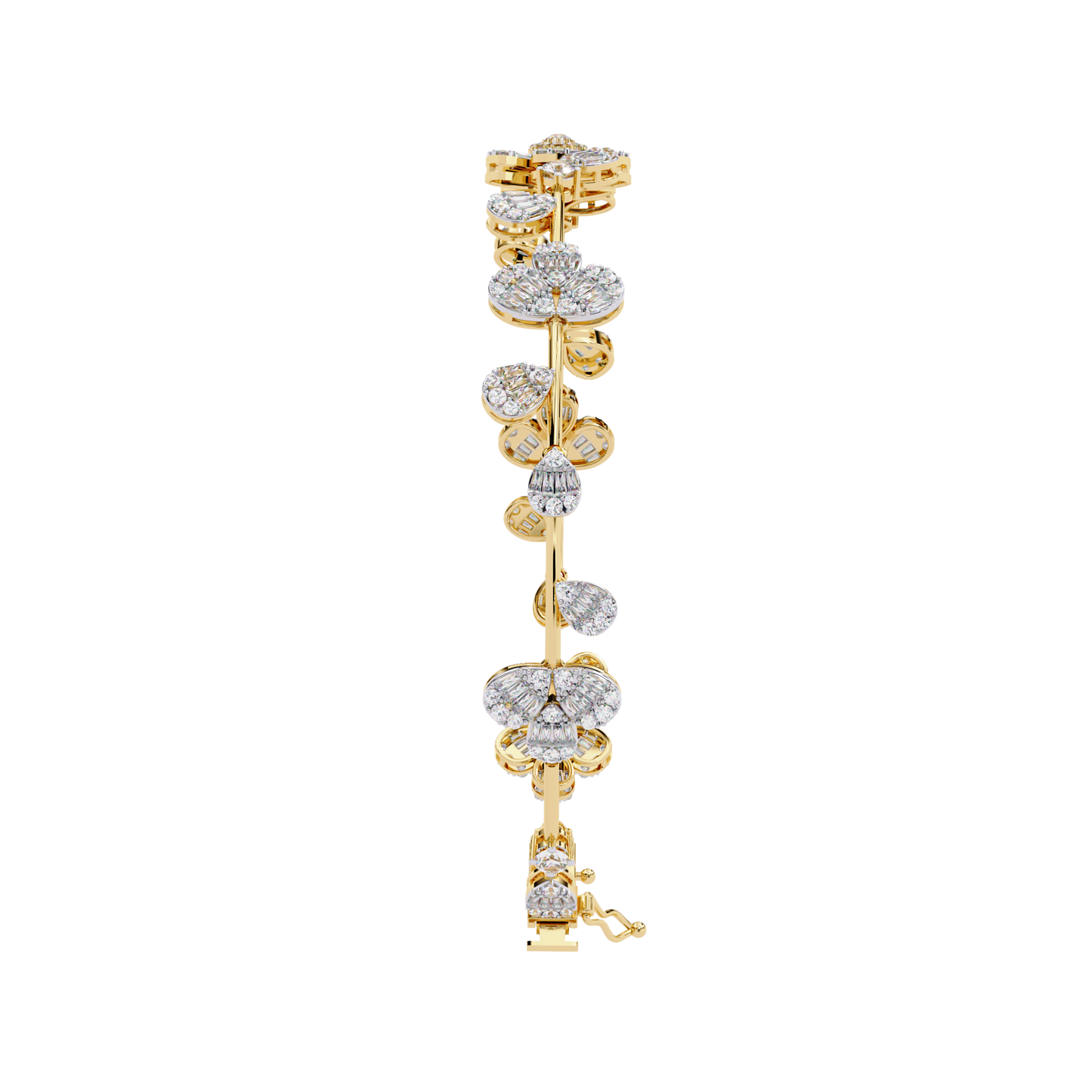 Golden Rose Diamond Bracelet