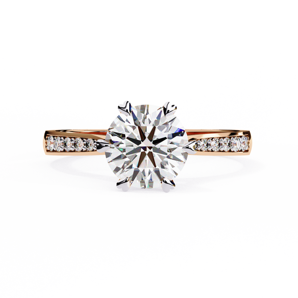 Perfect Round Solitaire Engagement Ring