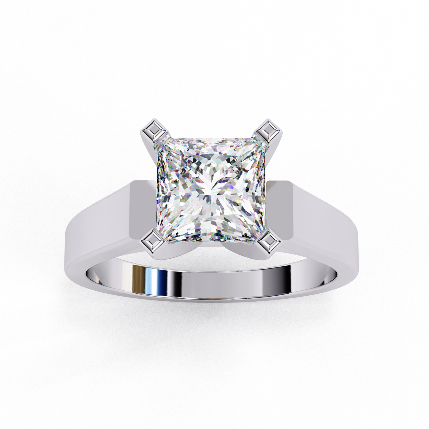 Dominion Princess Cut 1.72 Ct Solitaire Ring