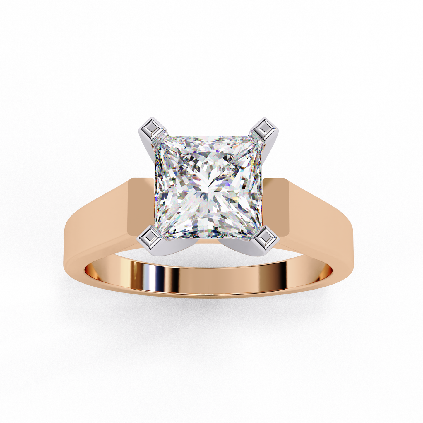 Dominion Princess Cut 1.72 Ct Solitaire Ring