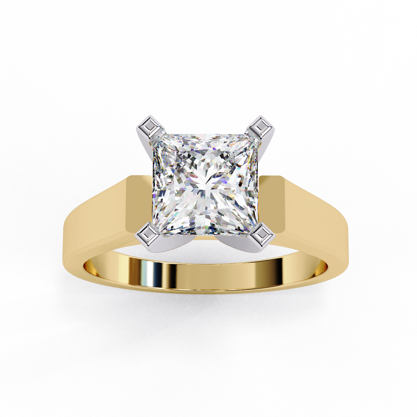 Dominion Princess Cut 1.72 Ct Solitaire Ring