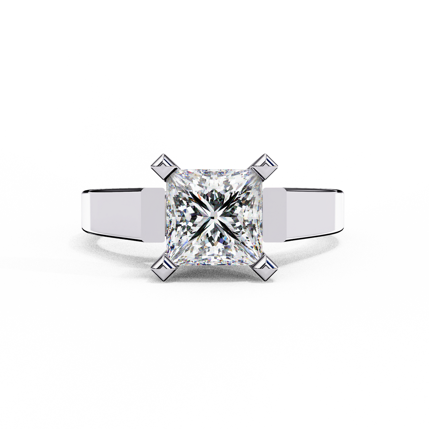 Dominion Princess Cut 1.72 Ct Solitaire Ring