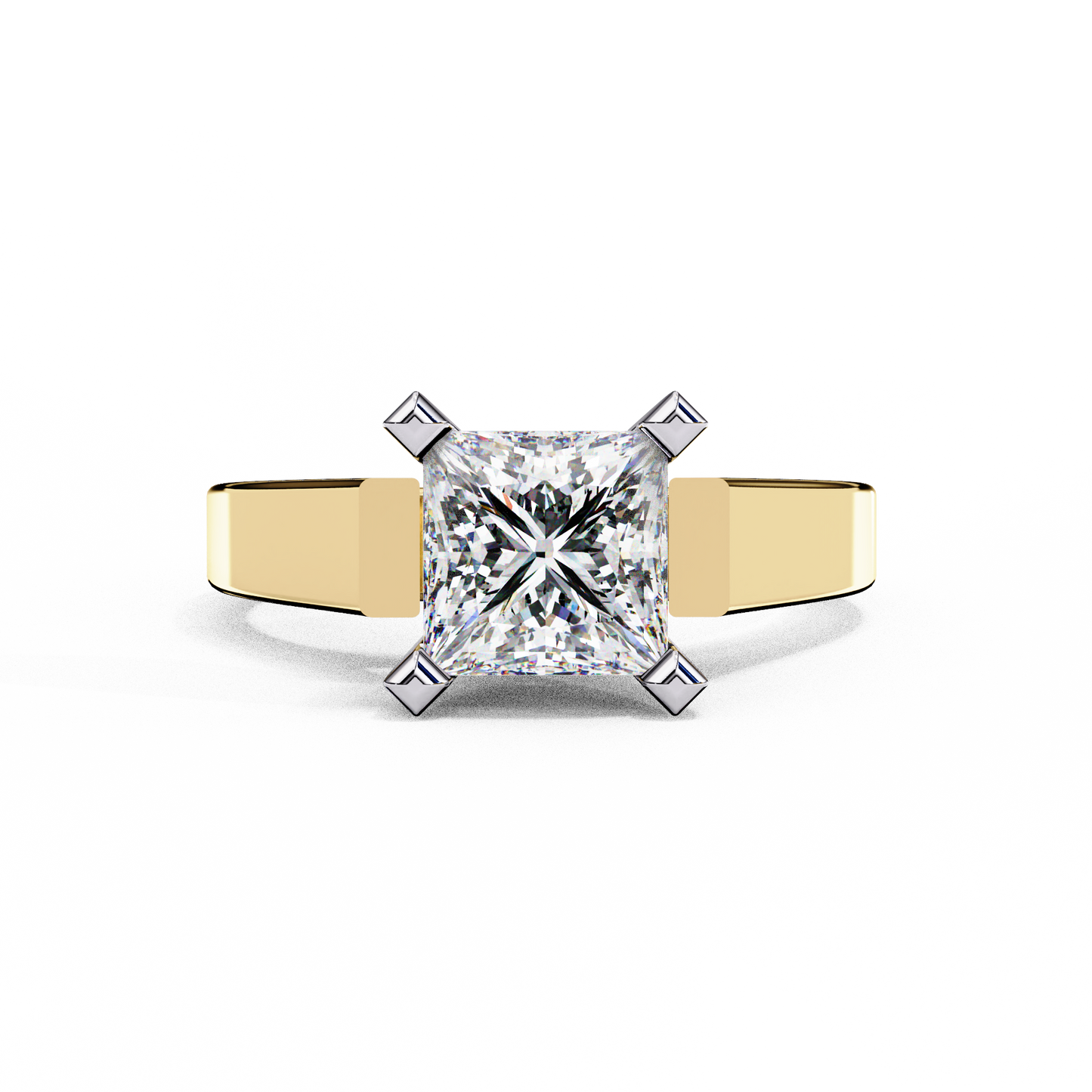 Dominion Princess Cut 1.72 Ct Solitaire Ring