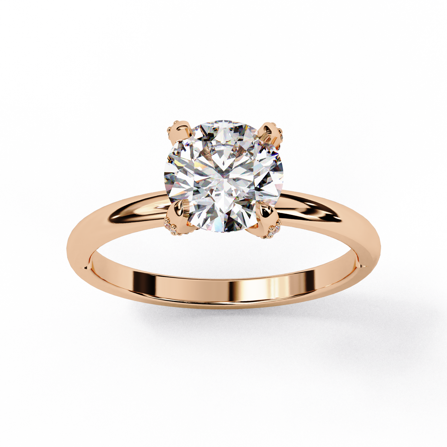 Grace Everyday Round Solitaire Ring
