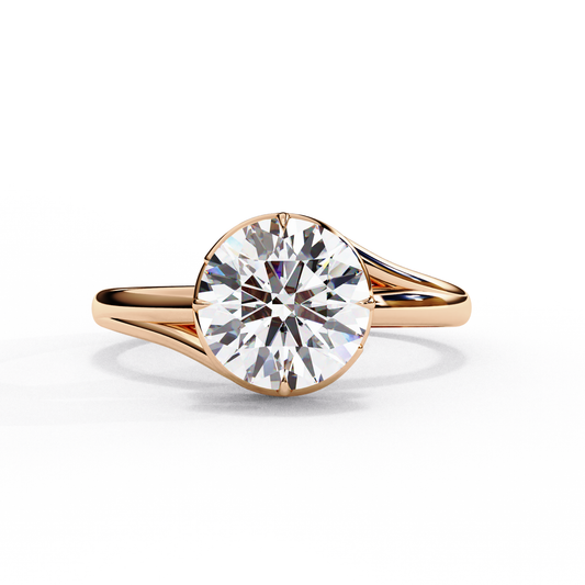 Uni Centre Round Solitaire Ring