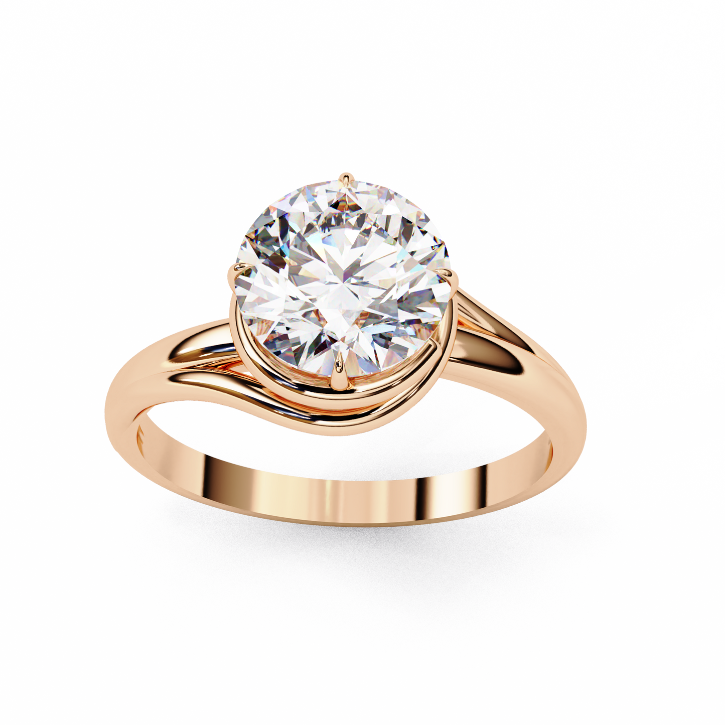 Uni Centre Round Solitaire Ring