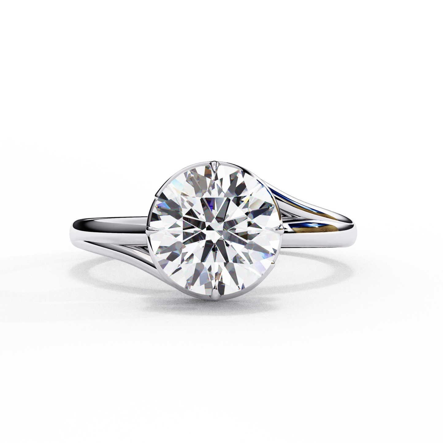 Uni Centre Round Solitaire Ring