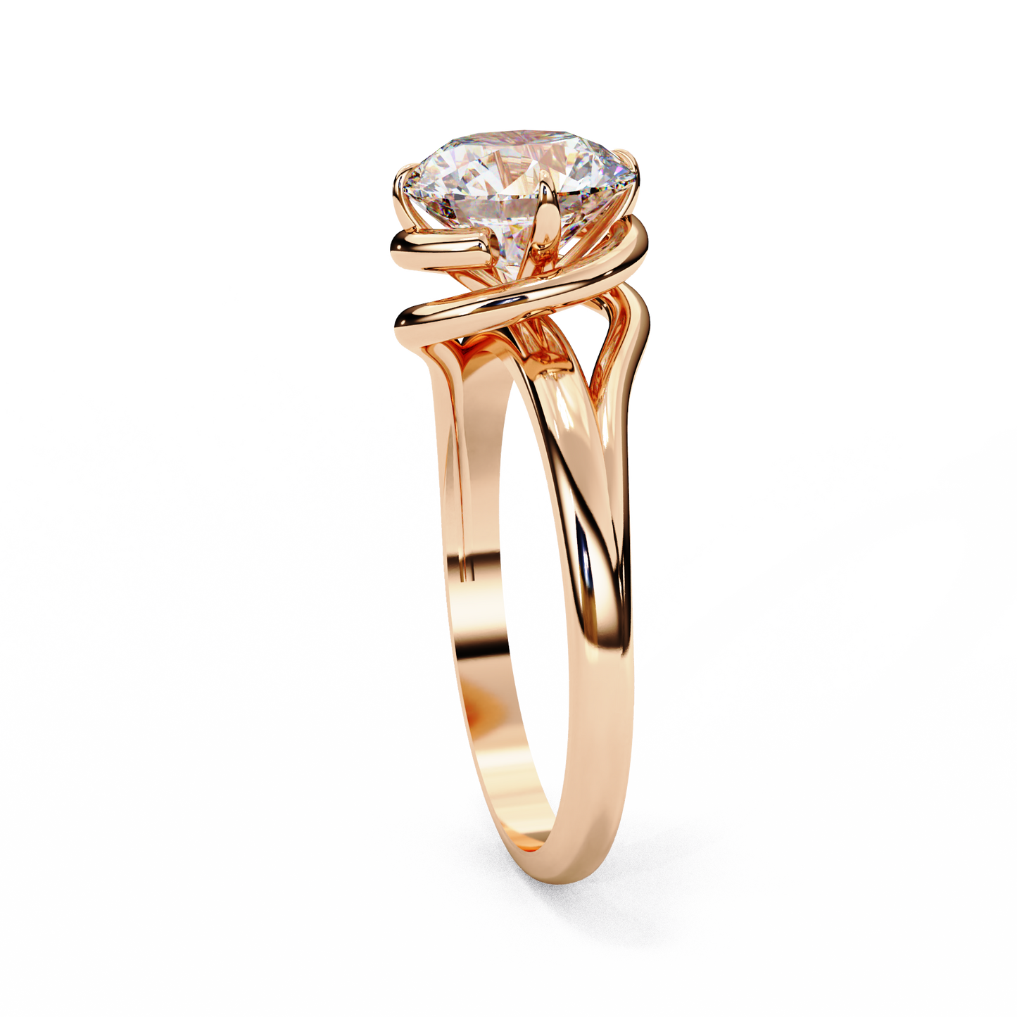 Uni Centre Round Solitaire Ring