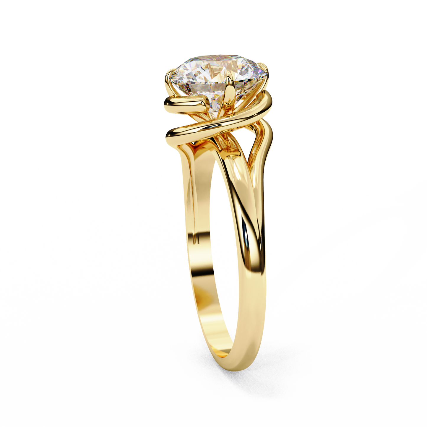 Uni Centre Round Solitaire Ring