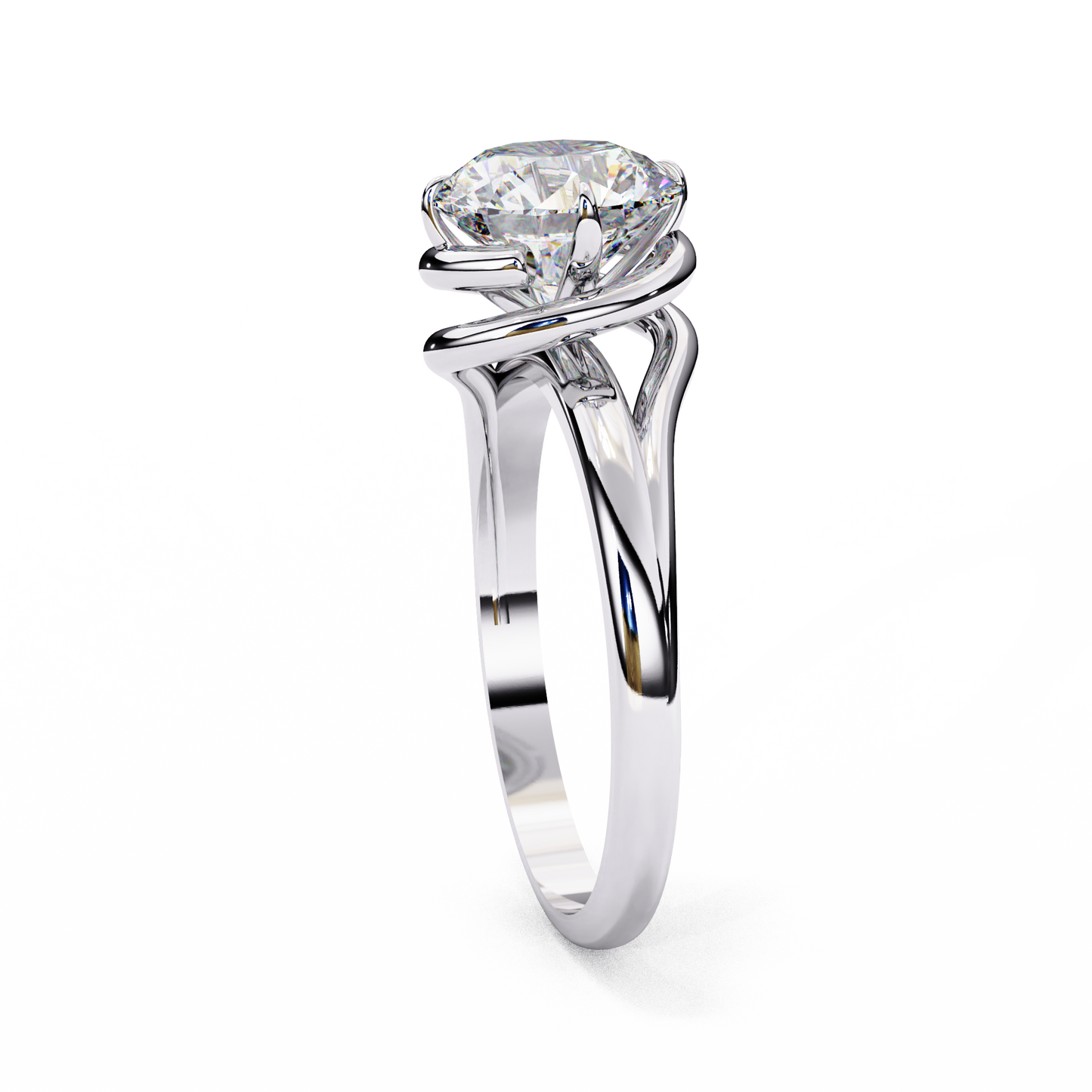 Uni Centre Round Solitaire Ring