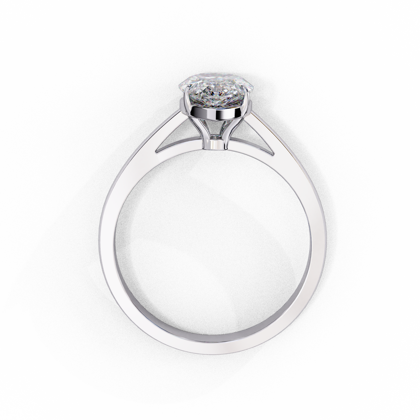 Pear Everyday Solitaire Ring