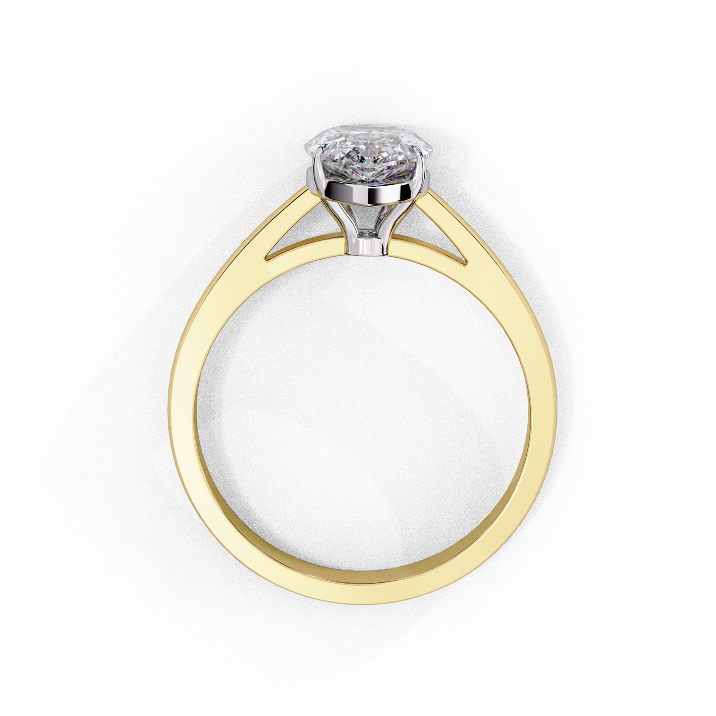 Pear Everyday Solitaire Ring