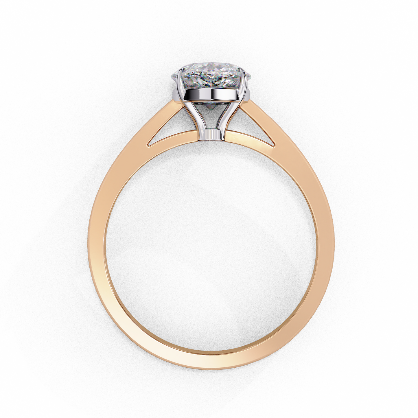 Pear Everyday Solitaire Ring