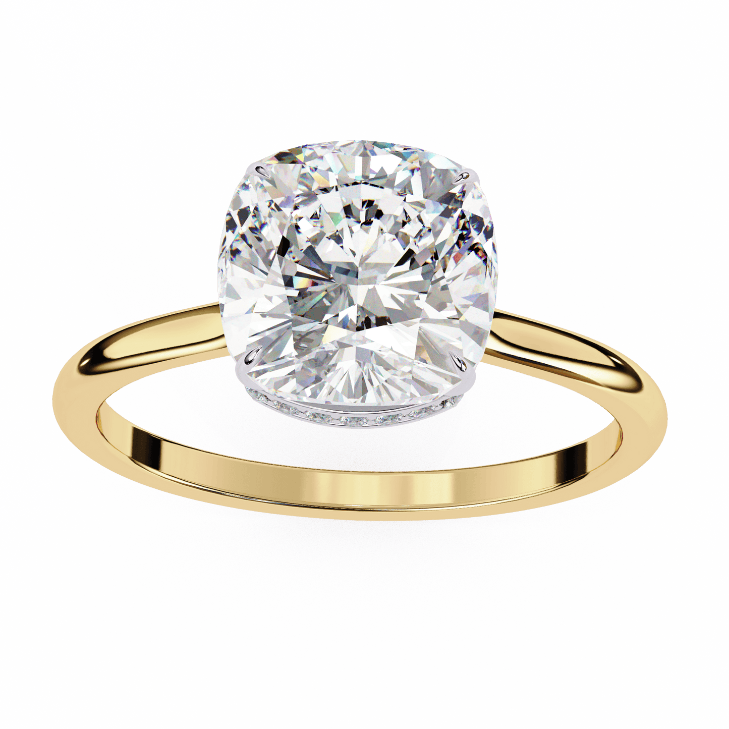 Graceful Cushion Cut 2.65 Carat Solitaire Ring