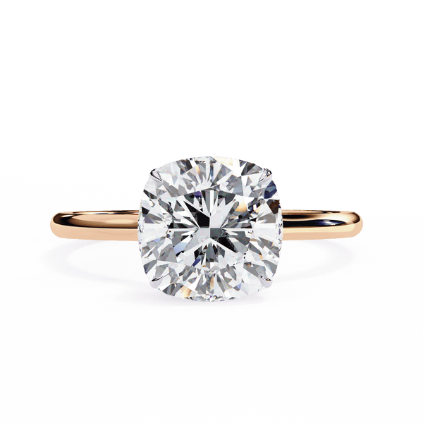 Graceful Cushion Cut 2.65 Carat Solitaire Ring
