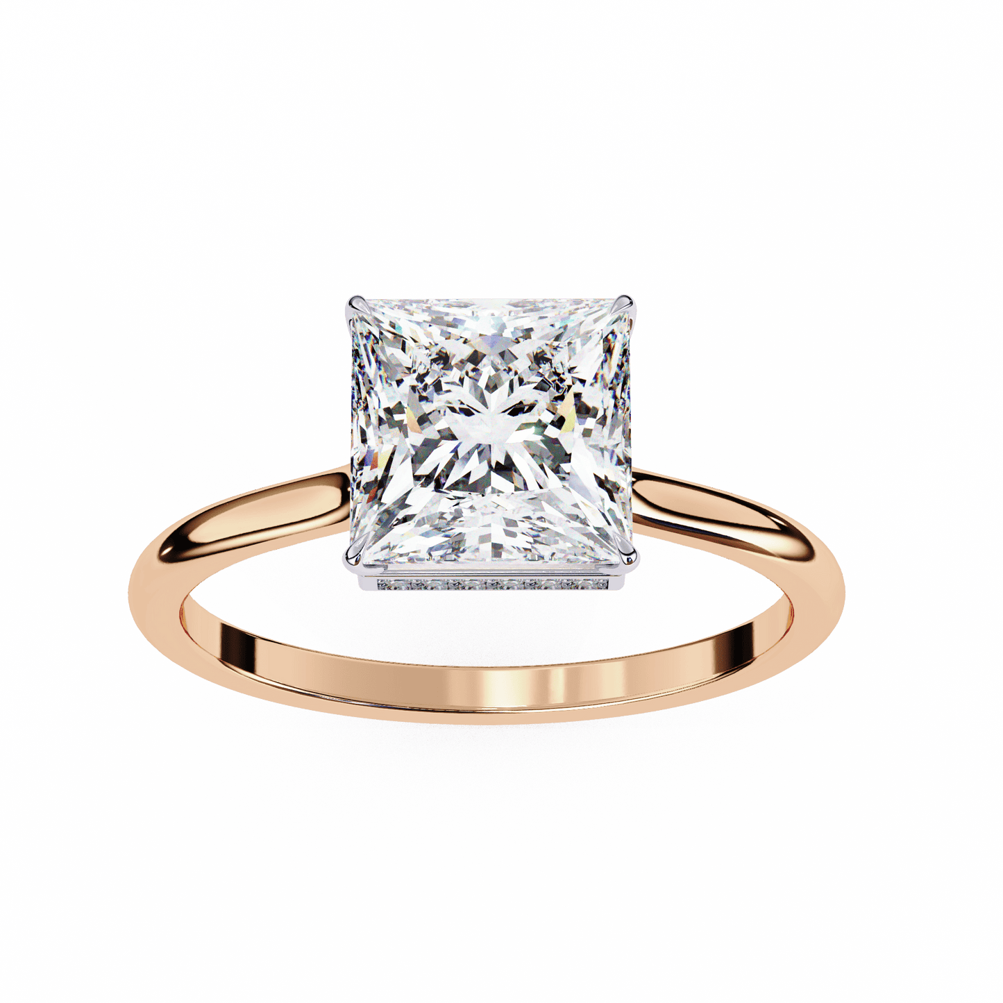 Prima Princess Cut 2.15 Carat Solitaire Ring