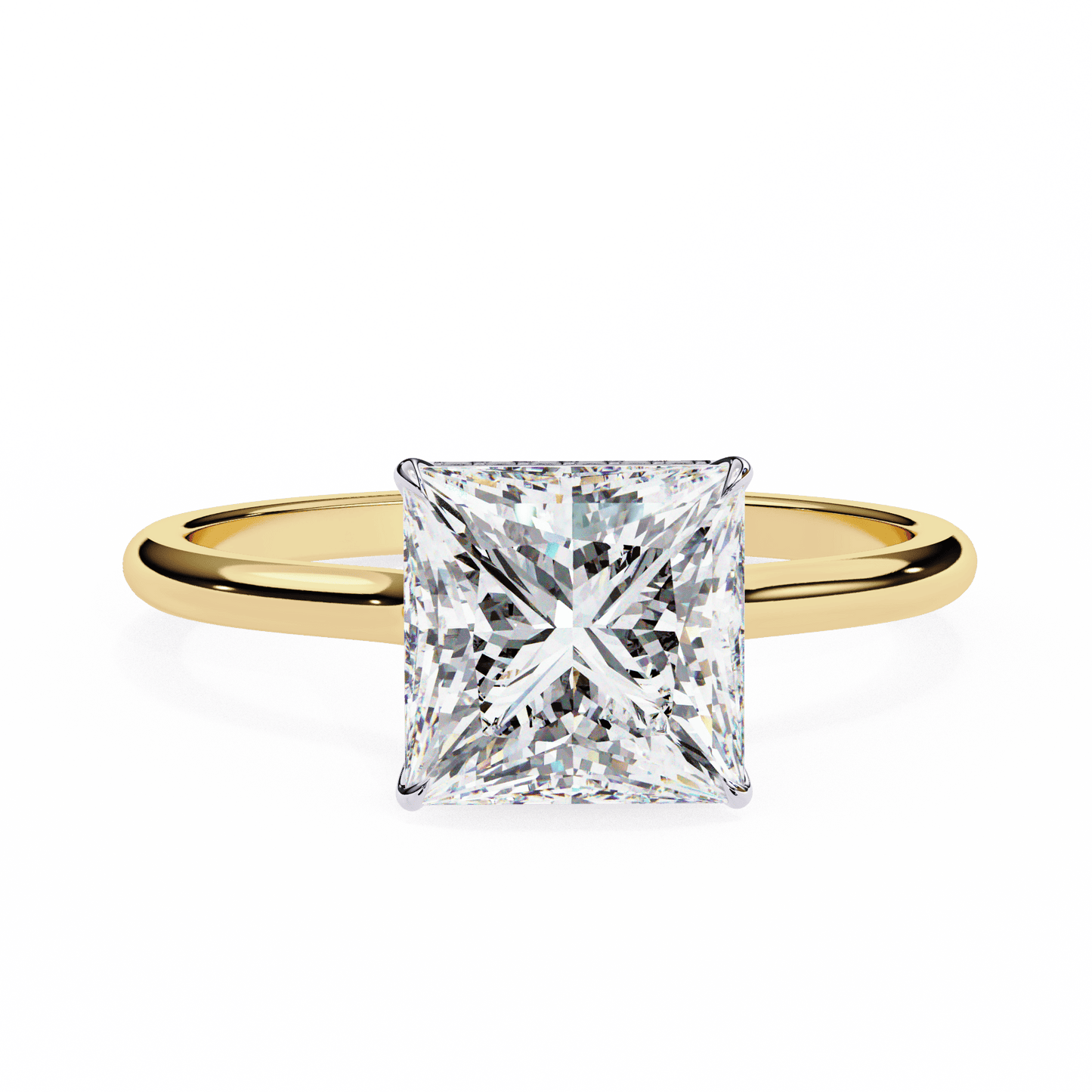 Prima Princess Cut 2.15 Carat Solitaire Ring