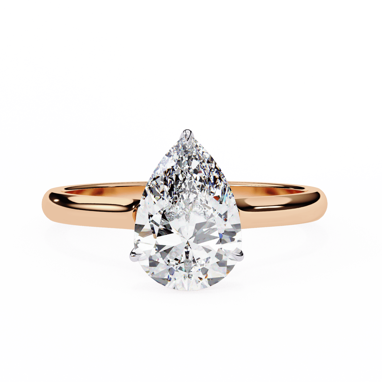 Pious Drop 1.8 Ct Pear Solitaire Ring