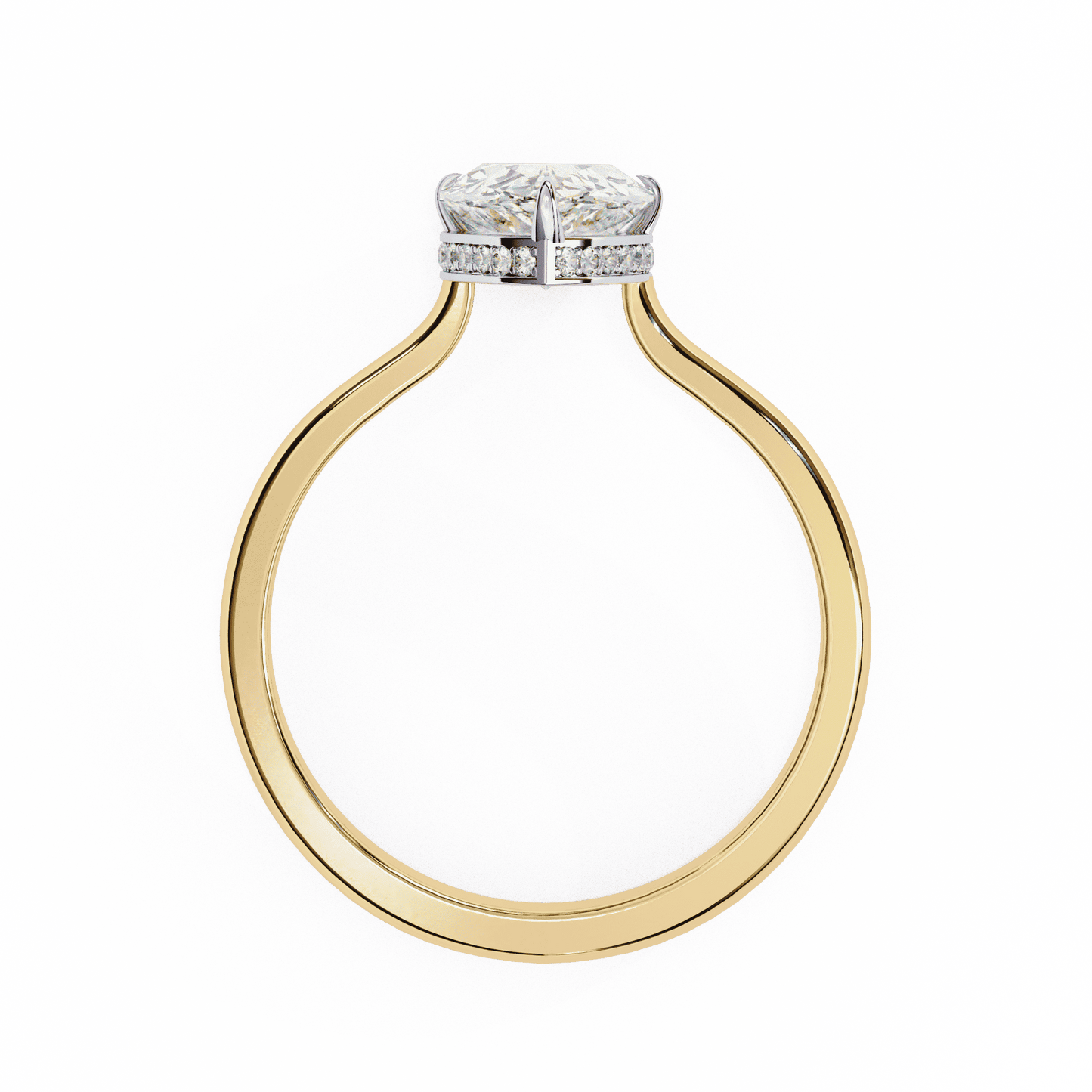 Pious Drop 1.8 Ct Pear Solitaire Ring