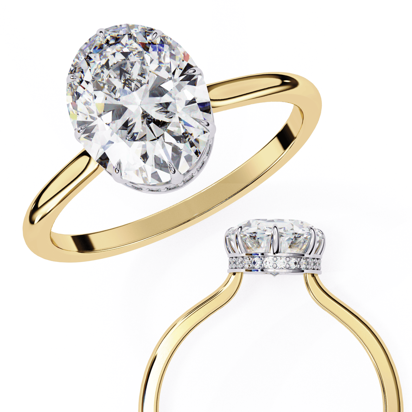 Classic Oval 1.89 Ct Oval Solitaire Ring