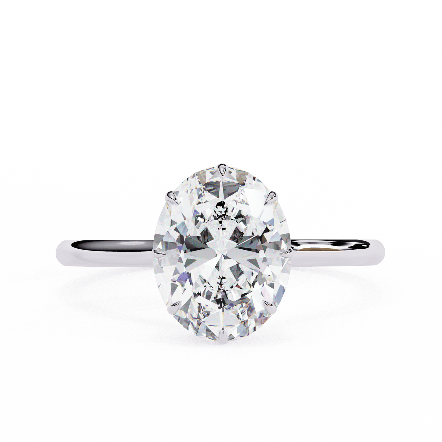 Classic Oval 1.89 Ct Oval Solitaire Ring